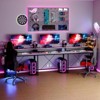U Shaped Computer Gaming Desk, 79’’ Reversible l Shaped Computer Desk with Power Outlet & LED Strip, Office Desk with Monitor Stand - 2 of 4