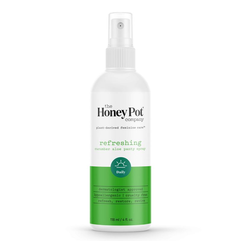 The Honey Pot Company, Refreshing Cucumber Aloe Panty and Body Plant-Derived Deodorant Spray - 4 fl oz, 1 of 12
