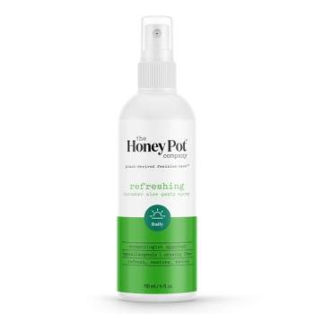 The Honey Pot Company, Refreshing Cucumber Aloe Panty and Body Plant-Derived Deodorant Spray - 4 fl oz