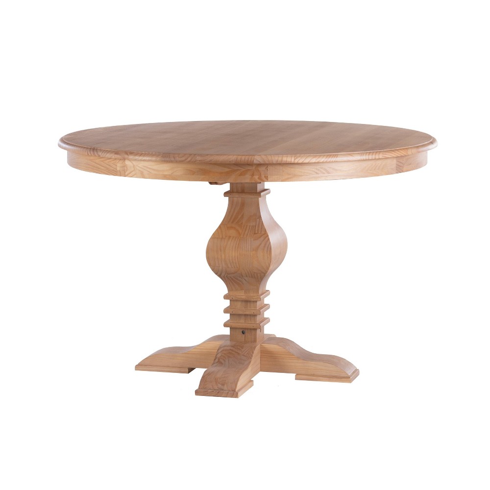 Photos - Dining Table Doherty Traditional Round  Rustic Honey - Powell
