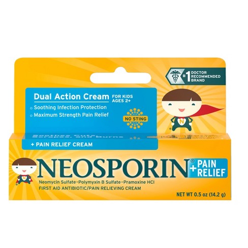 Neosporin Antibiotic And Pain Relieving Cream For Children - 0.5 Oz ...