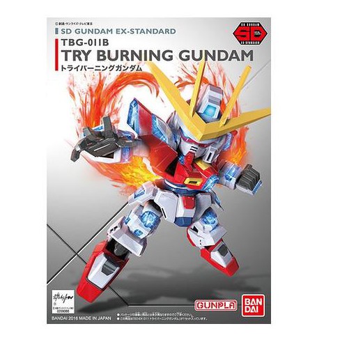 Bandai Hobby Build Fighters Sd Ex Standard 011 Try Burning Gundam Model Kit Target