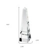 HomeRoots 11" Clear Crystal Obelisk Statue - 3 of 4
