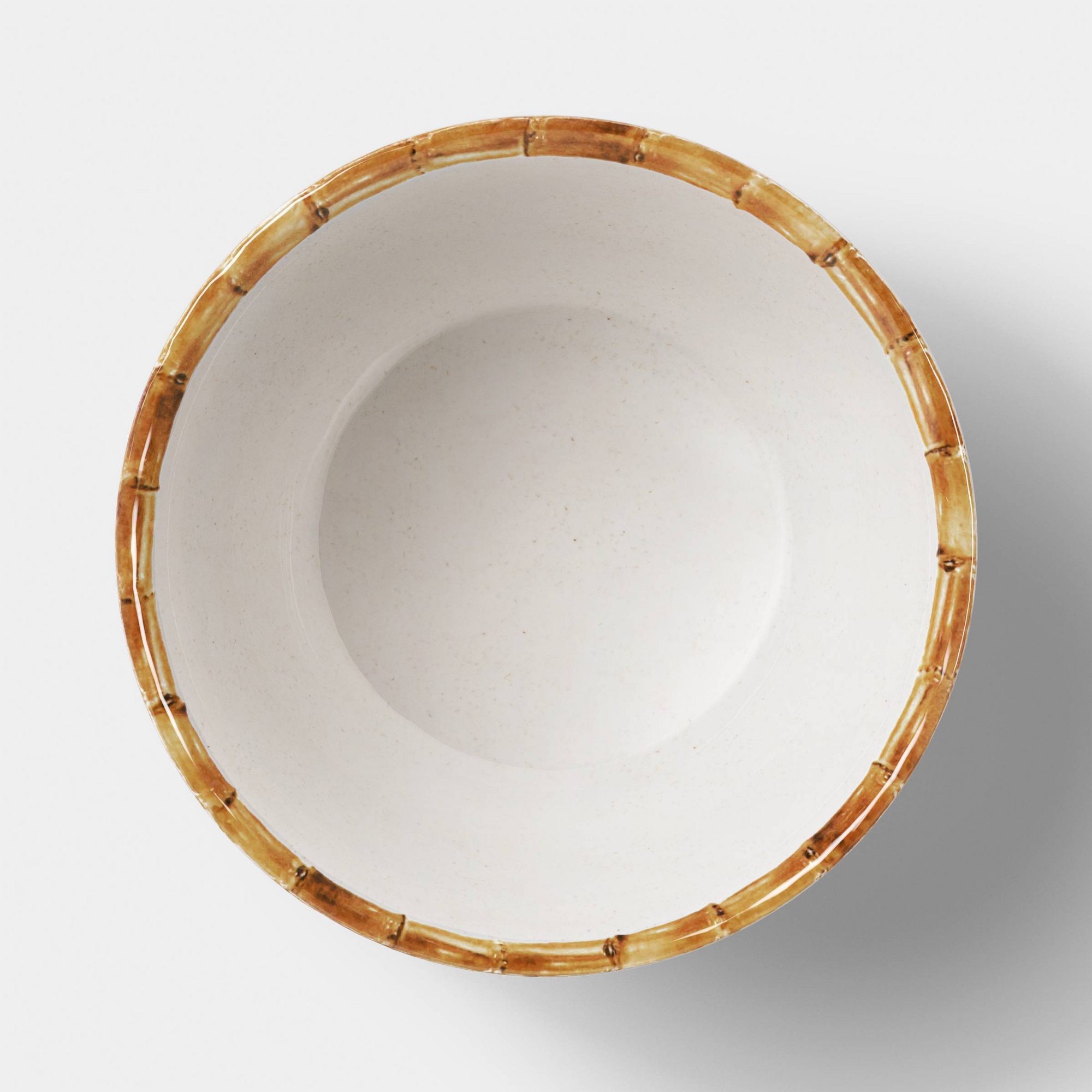 3.5 fl oz Bamboo Border Dip Bowl White - Threshold™