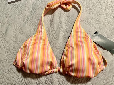 Lucky Brand Women's Standard Tall Triangle Bikini Bra Top, Multi//Tropical  Sunrise, Medium : : Clothing, Shoes & Accessories