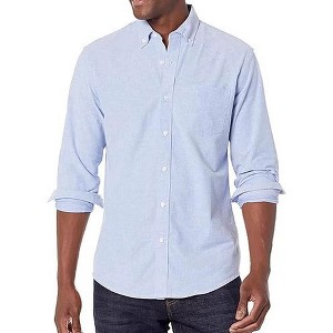 Clearlove Button Down Shirts for Men Casual Long Sleeve Regular Fit Beach Shirts with Pocket - 1 of 4