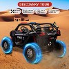 24V 2-Seater UTV, 4WD Ride On Toys with Remote Control, Powerful Electric Vehicle 4 Shock Absorbers, Leather Seats, Music and Lights - 2 of 4