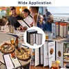 WeChef 30 Pcs Restaurant Menu Covers 8.5x14" 4 Page 8 View & 4.25x14" Half Page Wine List - 3 of 4