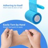 LotFancy Self Adhesive Bandage Wrap, 10Pcs 3" x 5 Yards, Elastic Cohesive Bandage, First Aid Medical Tape - 3 of 4