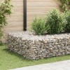 vidaXL Gabion Raised Bed Silver Steel wire 19.7 x 19.7 x 19.7 in Durable - 19.7" x 19.7" x 19.7" - 3 of 4