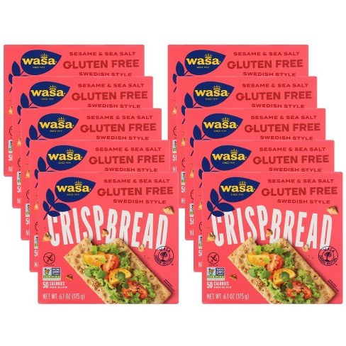 Wasa Sesame & Sea Salt Gluten-free Crispbread - Case Of 10/6.1 Oz : Target