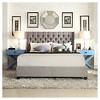Highland Park Button Tufted Wingback Bed - Inspire Q - 4 of 4