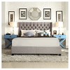 Highland Park Button Tufted Wingback Bed - Inspire Q - image 4 of 4