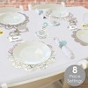 Big Dot of Happiness World Awaits - Travel Themed Party Paper Charger and Table Decorations - Chargerific Kit - Place Setting for 8 - 2 of 4