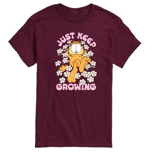 Men's - Garfield - Garfield Flowers Keep Growing Short Sleeve Graphic T-Shirt - 1 of 4