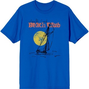 Amalfi Coast Beach Club Adult Crew Neck Short Sleeve Tee - 1 of 2