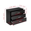KTMBDW 3 Drawer Dresser for Bedroom, Black - 4 of 4
