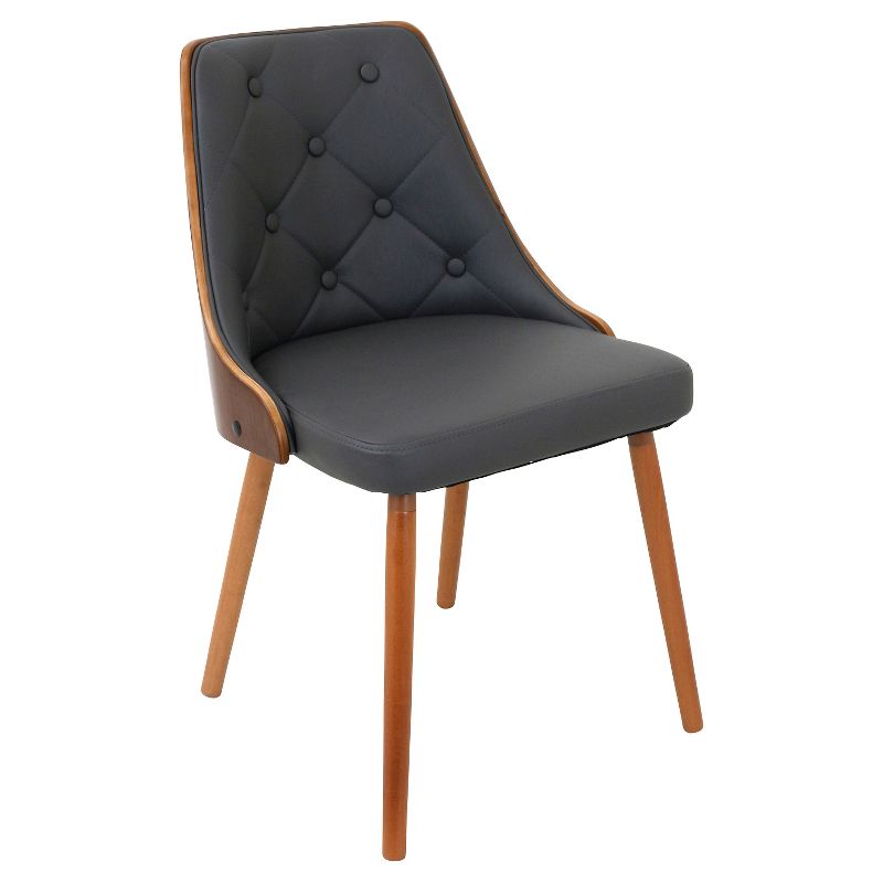 Gianna Mid Century Modern Walnut Dining Chair - Lumisource, 1 of 9