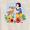 Boys' - Disney - Floral Snow White Deer Graphic Long Sleeve Fleece Sweatshirt - 2 of 4