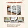 GDFStudio Onyx 88'' Modern Upholstered Sofa with Decorative Pillows and Tufted Back,  Cream White - 4 of 4