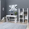 Okak 47.5IN Modern Computer Desk with Reinforced Table Legs, Office Desk with 1 Drawer, Standing Desk for Living Room, Office, Study, White - 2 of 4
