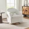 Eva Transition Upholstered Swivel Chair With Flared Arms | ARTFUL LIVING DESIGN - 2 of 4