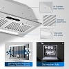 Range Hood Insert 30 Inch 900 CFM with 9 Speed Fan,Convenient Gesture Touch Control, ETL Listed, 3W LED Light Strip, Touch Control, Baffle & Charcoal Filters - 2 of 4