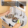Best Choice Products Pretend Play Kitchen Wooden Toy Set for Kids w/ Telephone, Utensils, Oven, Microwave - 3 of 4