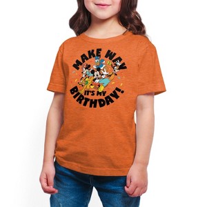 Girls' - Disney - Make Way It's My Birthday Short Sleeve Graphic T-Shirt - 1 of 4