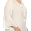 PS Sheer Embroidered Knee Length Cover Up Dress - White Mark - 4 of 4