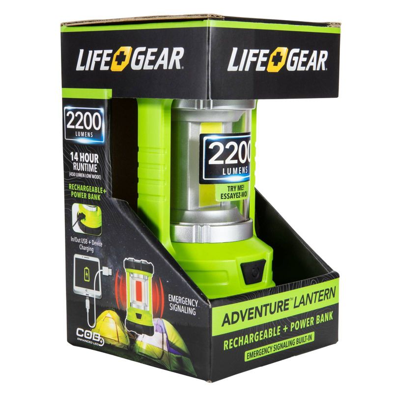 Life+Gear Adventure 2200 Lumens LED Lantern with Power Bank, 1 of 4
