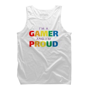 Adult Design By Humans I'm a Gamer and I'm Proud Pride By Tank Top - 1 of 2