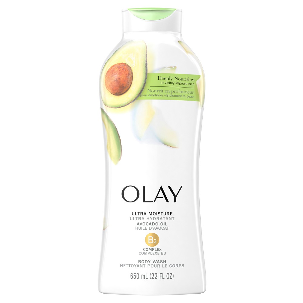 Photos - Shower Gel Olay Ultra Moisture Body Wash with Avocado Oil - 22 fl oz 