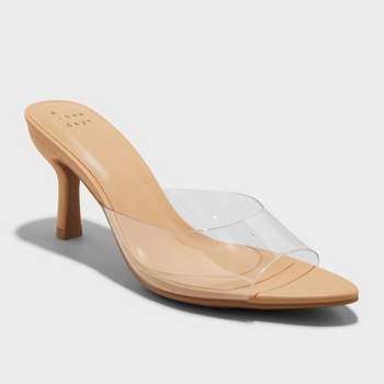  Women's Lupita Point Toe Heels with Memory Foam Insole - A New Day™