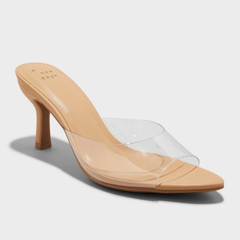 Women's Lupita Mule Heels - A New Day™ Clear 5 : Target