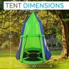 SereneLife 40" Kids Hanging Tent Swing - Green - 2 of 4