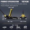 Syemin Lift Jacks 3 Ton Low Profile Racing Floor Jack Heavy Duty Steel Racing Jack Lift Car for Everyday and Industrial, Yellow, 32.66"*16.34"*8.27" - 3 of 4