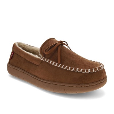 Levi's Mens Kameron 2 Microsuede Moccasin House Shoe Slippers, Tan, Size XL