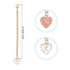 Unique Bargains Letter Heart Shape Identification Accessories Pink & White 2 Pcs - 2 of 4