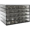 5-Drawer Acrylic Jewelry Organizer with 120 Grids, Clear Grey Storage Box for Earrings, Rings, Bracelets and Necklaces - 4 of 4