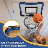 Mini Basketball Set Over Door with 3 Balls Pump Breakaway Rim Indoor Outdoor Toy Blue - 4 of 4