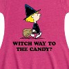 Girls' - Peanuts - Witch Way To The Candy Fit & Flair Cap Sleeve Graphic Dress - 2 of 4