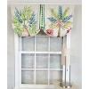 RLF Home 3" Rod Pocket High Quality Fabric Felicity Stationary Balloon Valance for Windows 50" x 23" Multi - 2 of 4