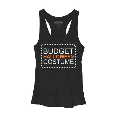 Women's Design By Humans Budget Halloween By rock3tman Racerback Tank Top