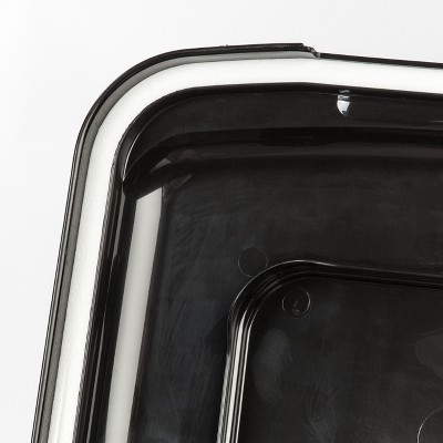 Translucent Black 15 Qt Airtight Pet Food Storage Container