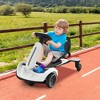 Costway 6V Kids Ride On Drift Car Electric Drifting Go Kart for Kids with 360° Spin Dark/Pink/Red/White - 2 of 4