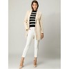 INSPIRE CHIC Women's Regular Fit Notched Lapel Long Sleeve Buttoned Classic Coat - 2 of 4
