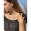 Slickblue Brass Elephant Charm Necklace – 27.25 Inches of Minimalist Style for Good Luck & Casual Outfits - 3 of 3