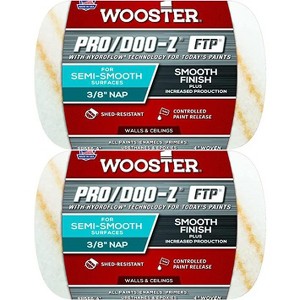 Wooster Genuine 4" Pro/Doo-Z FTP 3/8" Nap Roller Cover 2-Pack, RR666-4-2PK - 1 of 1