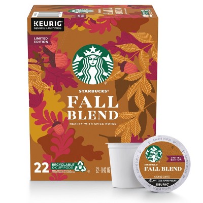 Starbucks Fall Blend Medium Roast Coffee - Single Serve Pods - 22ct